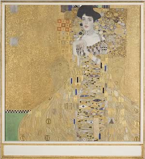 Gustav Klimt
Adele Bloch-Bauer I
1907
Oil, silver, and gold on canvas
55 1/8 x 55 1/8 in. 