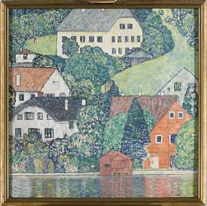 Gustav Klimt
Houses in Unterach on Lake Atter
1916
Oil on canvas
43 1/4 x 43 1/4 in. 